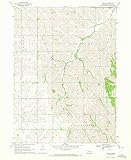 YellowMaps Bertha NE topo map, 1:24000 Scale, 7.5 X 7.5 Minute, Historical, 1970, Updated 1972, 26.9 x 22 in - Paper