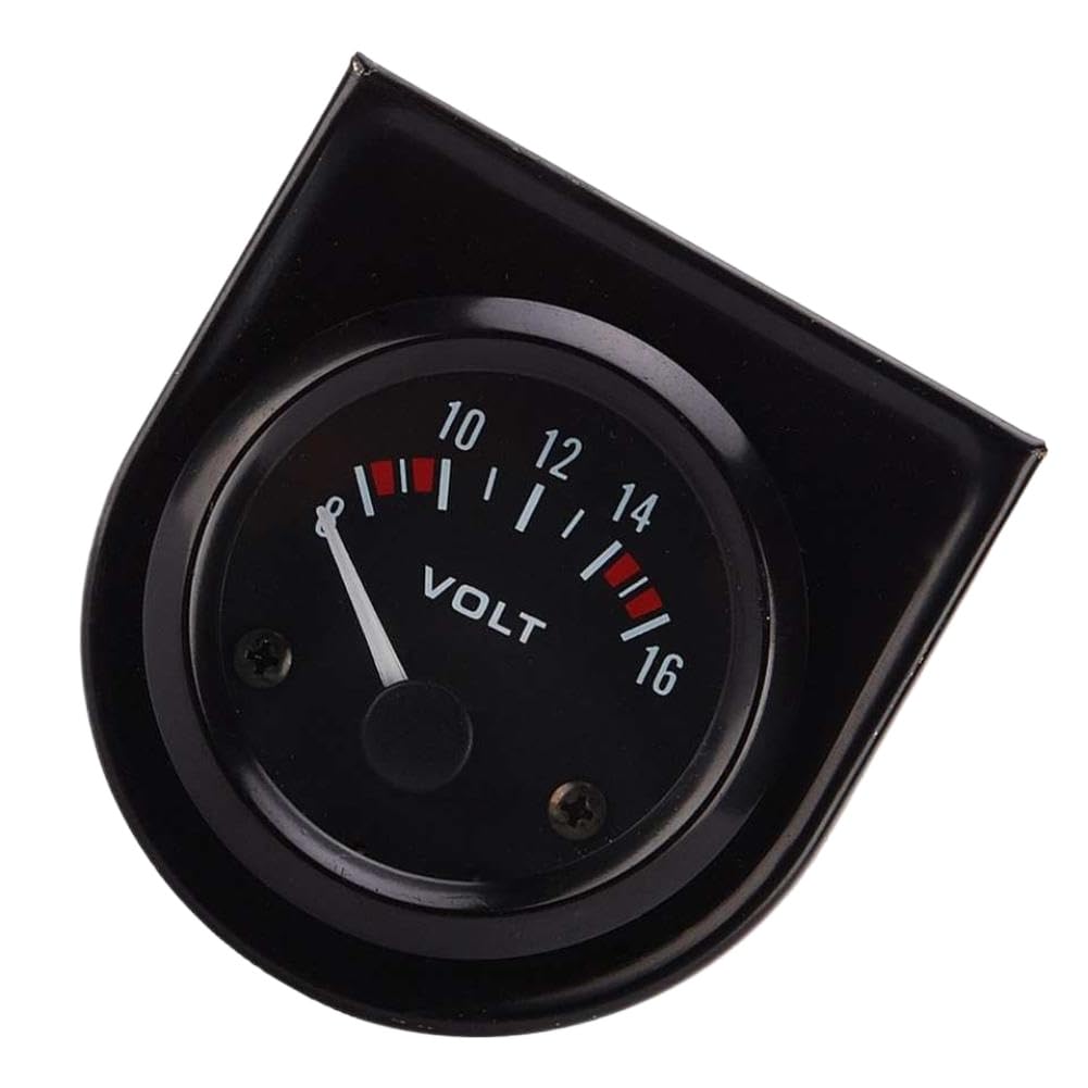 Vehicle Voltage Tester 12V Car Volt Meter Digital Display Automotive Voltmeter Gauge with Orange Light for Dashboard