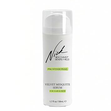 Nick Chavez Beverly Hills Professional Velvet Mesquite Serum for Hair and Skin - Premium Moisturizer, Thicker and Stronger Hair - 1.7 fl oz
