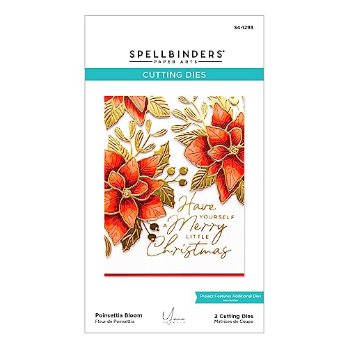 Spellbinders Poinsettia Bloom Matrice de découpe gravée de la collection De-Light-Ful par Yana Smakula