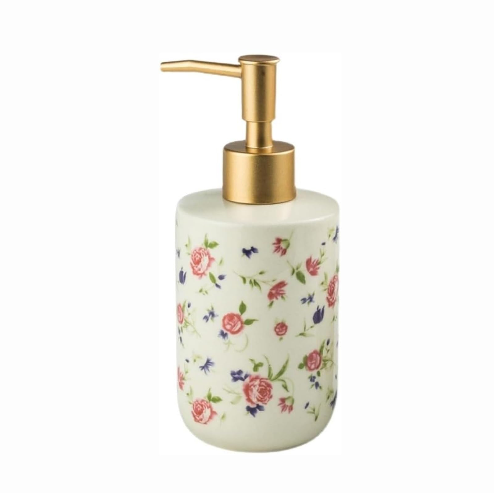 Kxaoxgrc B Glass Soap Lotion Dispenser Set, Small Hand Soap Dispenser Ceramic Pattern Pump Athroom Kitchen Multicolor(B)