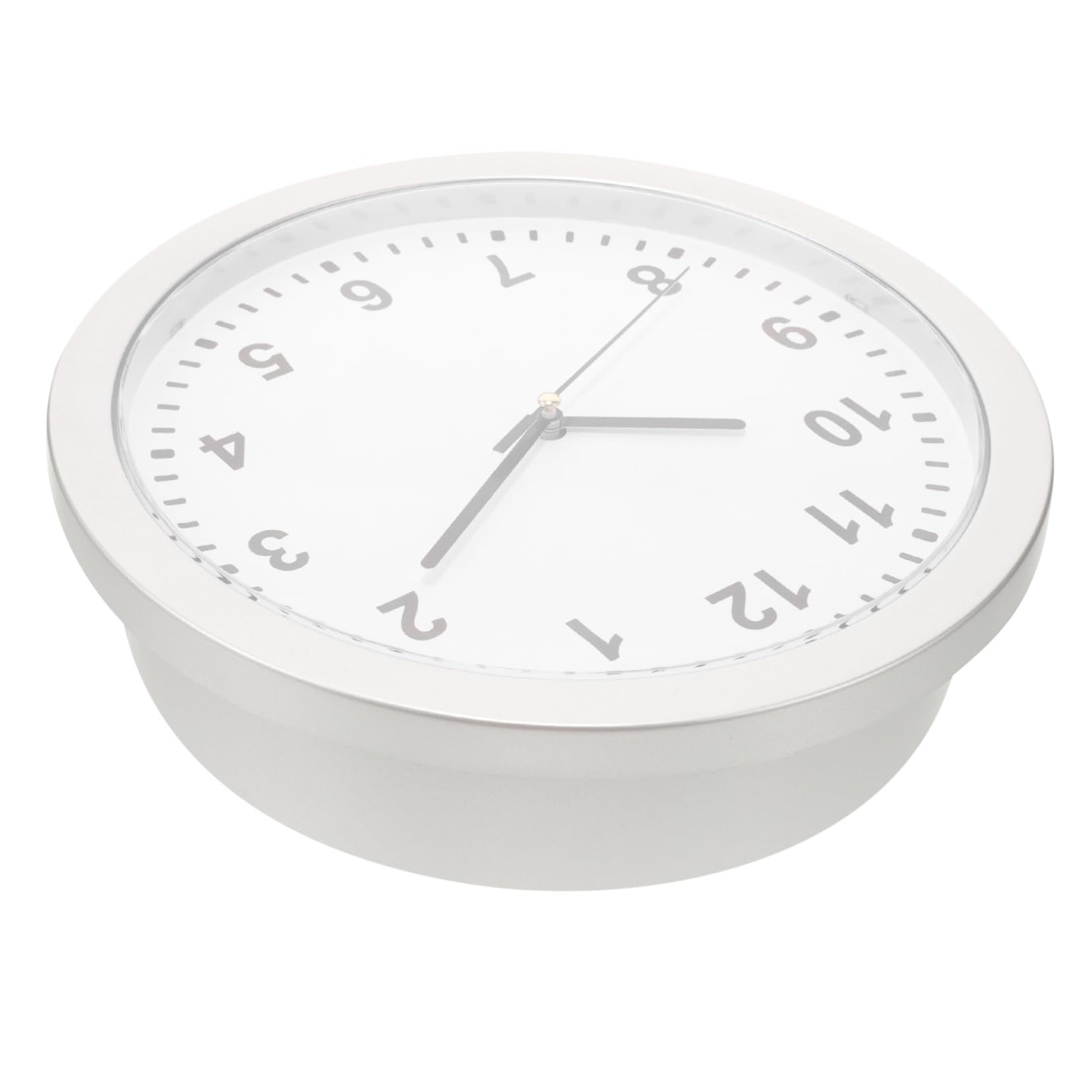 Wanduhr mit Geheimfach und Schlüsselversteck aus Kunststoff, Weiß