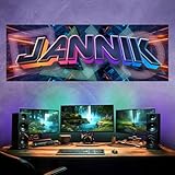 1x Poster Gaming XXL tolles personalisiertes Geschenk für Jungen Wandbild Gamer