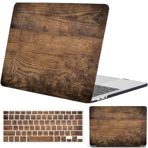 Coque MacBook Pro 13 Pouces protection clavier rigide case bois A2338 A2289 A1708