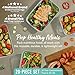 Bentgo Prep - 20-Piece 1-Compartment Reusable Meal Prep Containers with Lids, PFAS & BPA Free Materials, Durable, Microwave, Freezer, & Dishwasher Safe To Go Food Storage (Mint)