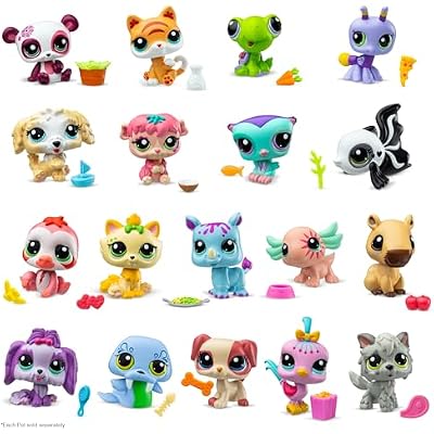 Littlest Pet Shop - Pet Surprise Display - Series 3 18 Pets Collector Set + 1 Bonus Pet, Gen 7 Authentic LPS Bobble Head Toy Figure, Collectible Toy Animal, Ages 4+