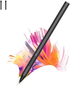 Stylus Pen for Surface, Digital Pen Compatible with Microsoft Surface Pro X/9/8/7/6/5/4/3/Surface Laptop 5/4/3/2/1/go 3/2/1/Book 2/1/Studio, Magnetic Adsorption, Palm Rejection Stylus Pen-Black