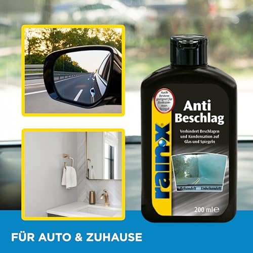 Rain-X Anti-Beschlag - Anti Fog Spray für Auto-Innenräume, Fenster, Spiegel & Duschen - Effektiver Schutz vor Beschlagen - 200 ml