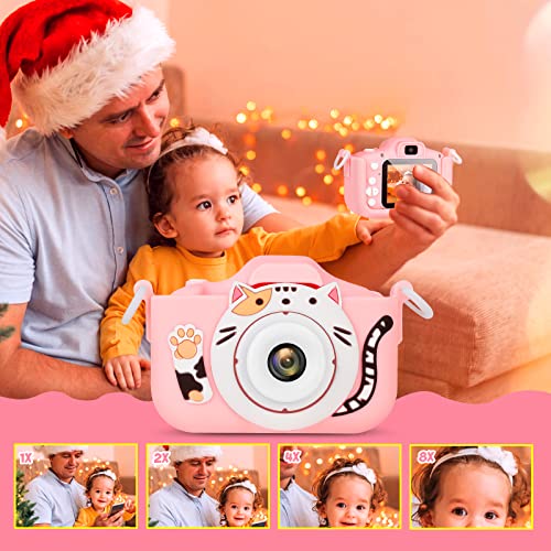 Ditupan Kids Camera Toys For 3 4 5 6 7 8 9 10 11 12 Year Old Girls，Christmas Birthday Festival Gift For Kids Selfie Camera For Kids Upgrade Digital Camera With 32Gb Sd Card #TOP6