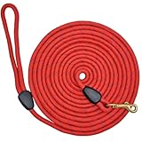 SEPXUFORE Lange Hundeleine, 1/3 Zoll x 15/30/15 m, starkes Nylonseil, Trainingsleine, Check-Seil,...