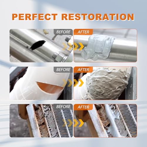 Image of 5-Minute Metal Glue (3-Pack) - Heavy Duty Waterproof Epoxy Adhesive for Metal, Stainless Steel, Aluminum, Cast Iron, Plastic, Wood, Ceramic. Quick Set High Strength Liquid Weld Repair Kit