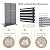 Trygoal Outdoor Privacy Screen 72" H×47" W HDPE Freestanding Decorative Privacy Panel Fence with Stand 6 Panel, Air Conditioner Fence Panels, Privacy Screen for Patio Backyard,Balcony, Pool
