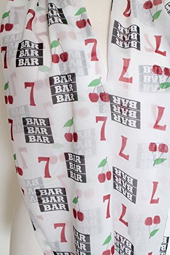 Etwoa Lucky Seven Slot Machine Infinity Scarf Circle Loop Scarves4