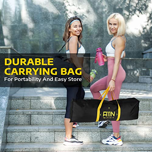 A11N Portable Pickleball Net System, 22Ft Regulation Size, Yellow/Black #TOP4