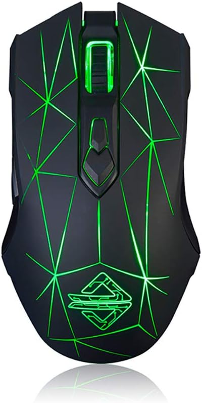 Helloland Ajazz AJ52 Watcher RGB Gaming Mouse, Ergonomic USB Computer Laptop PC Mice with Programmable 7 Buttons & LED Backlit for Windows Mac OS Linux (Star Black)