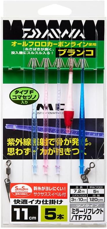 Daiwa 11S RF SS Comfortable Squid Mechanism Mirror, 5 Pieces, Floating Red and White