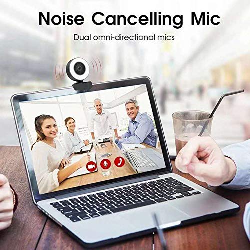 Jiklophg X11-Netzwerk-Computerkamera mit Fill Light USB Treiberfreie Live-Webklasse-Videokonferenz HD für Live-Office-Unterricht – Bild 5