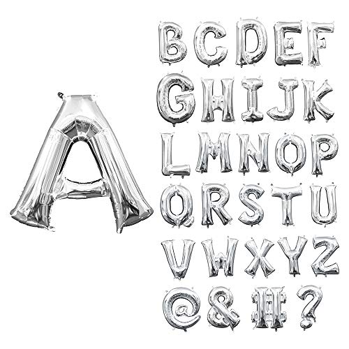 amscan 10132802 Minishape Ballon lettre K en feuille d'argent