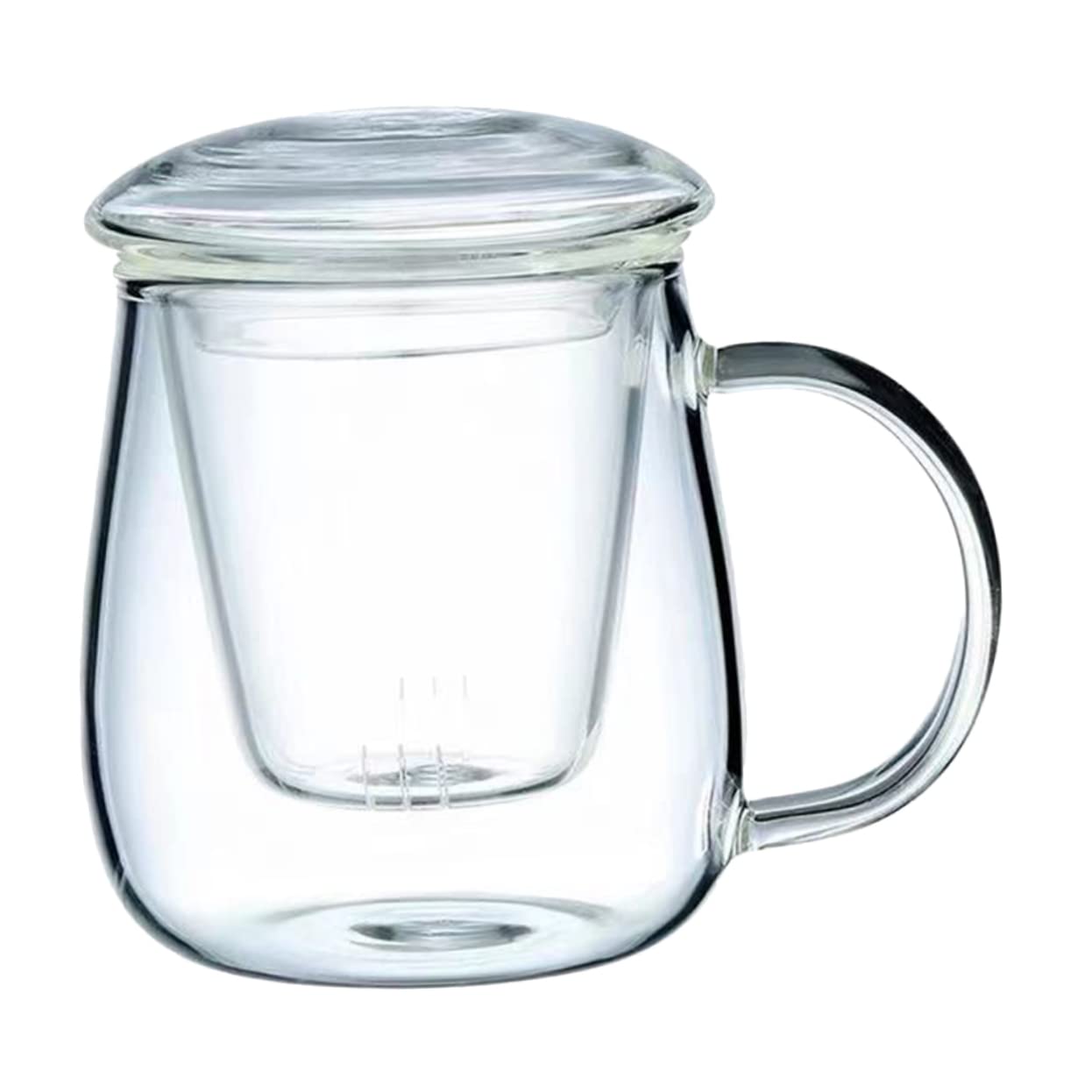 Tasse à thé en verre avec passoire amovible pour vos pauses détente au bureau