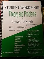 Theory and Problems for Senior High Math - Student Wookbook - Fourth Editon 0968592260 Book Cover