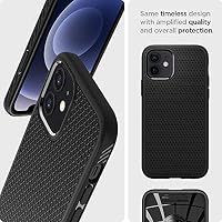 Spigen iPhone 12 mini Hülle Liquid Air -Matte Black – Ansicht 4