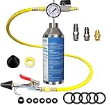 AutoWanderer Tool AC Flush Kit Air Conditioner System Flush Canister Gun Set for Clean A/C Line Flus