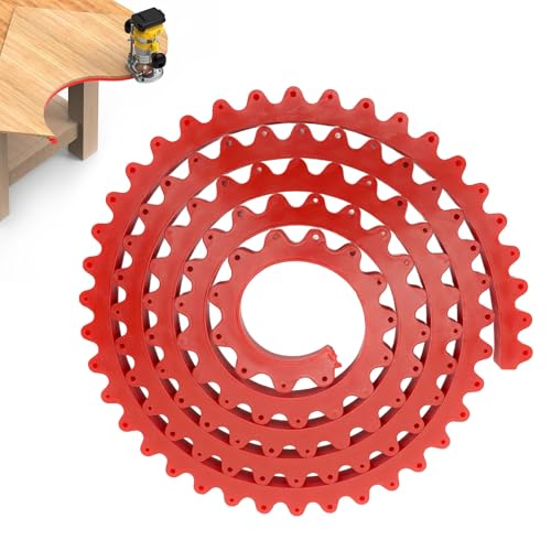 Woodworking Profiling Strip Flexible Curve Template Profiling Strip Gear Driven Curve Template Guide Adjustable Fixed Complex Shape Contour Tool (78.74inch)