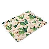 Alta calidad: nuestros manteles individuales están hechos de lino. Los manteles individuales de lino delicados y elegantes están exquisitamente elaborados y son lo suficientemente resistentes como para durar mucho tiempo. Pueden proteger eficazmente su mesa de rayones, calor y manchas, extendiendo la vida útil de su mesa.