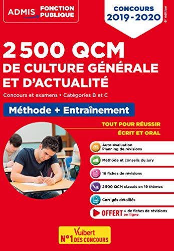 Télécharger 2500 QCM de culture générale et actualité - Méthode et entraînement - Catégories B et C : Conc Livre PDF Gratuit