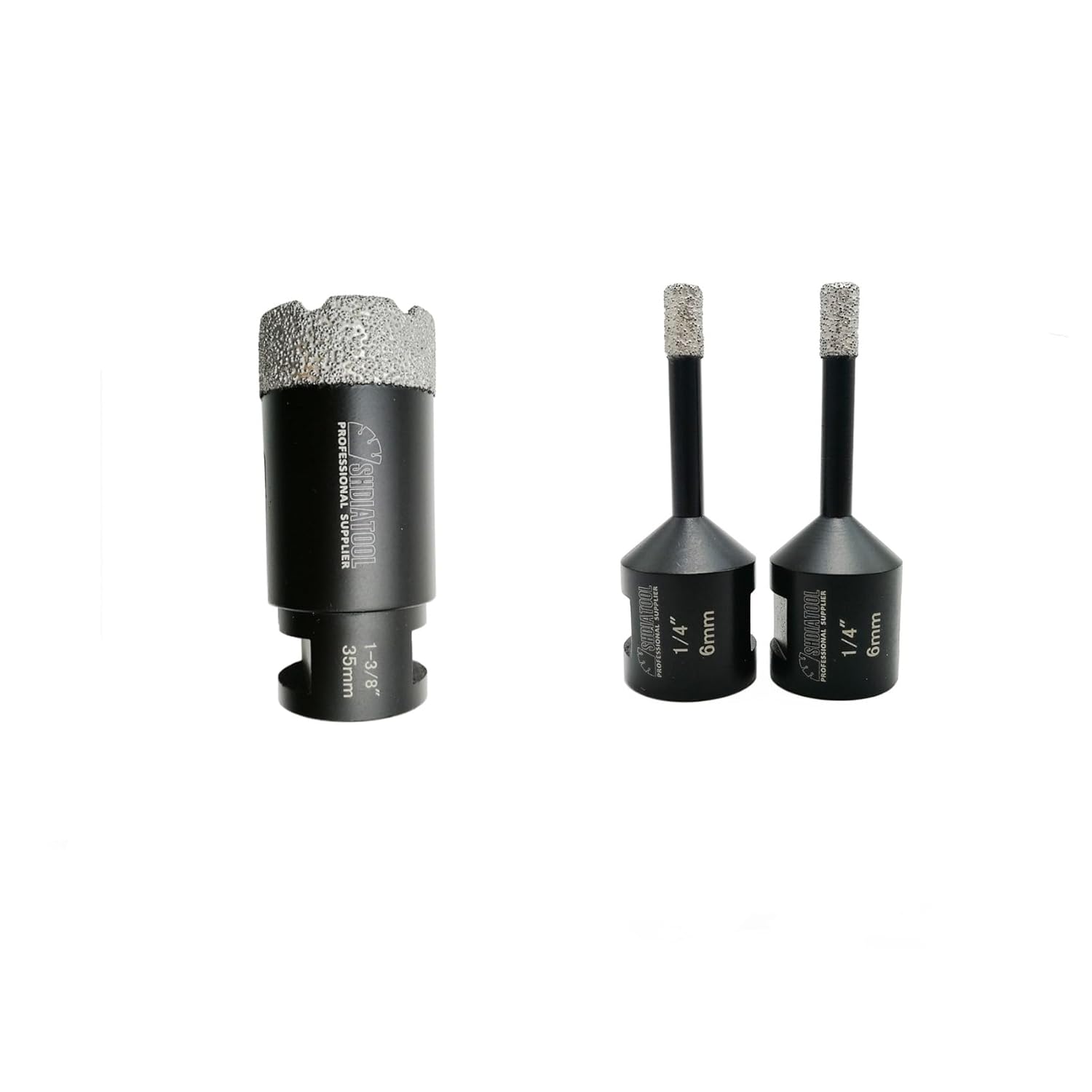 SHDIATOOL Diamond Core Drill Bits 1-3/8 Inch for Porcelain Ceramic Tile Marble Brick Vacuum Brazed Hole Saw 35mm