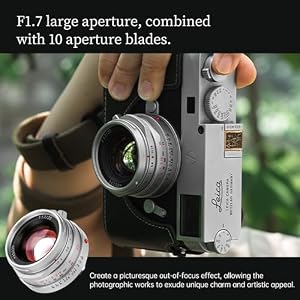 7artisans Seagull M35mm F1.7 Full Frame Lens, Manual Focus Prime Lens for Leica M-Mount Cameras, F1.7 Large Aperture, Compatible with Leica M240 M3 M6 M7 M8 M9 M9P M10 — photo 2 of 6