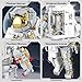FarBlocked Space Astronaut Building Block for Boy 12+, Astronaut Building Block Set Flexible Space Explorer Toy with Display Stand, Cool Spaceman Building Set for Adults, 966Pcs