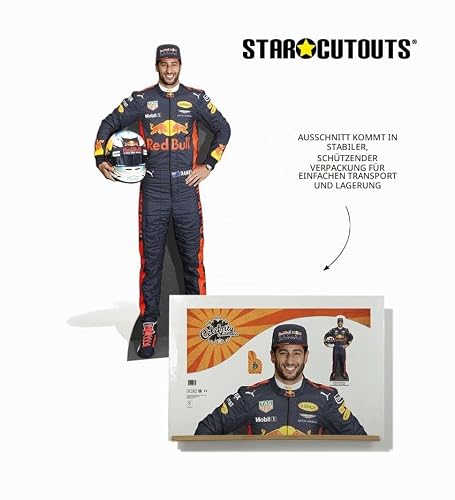 Star Cutouts Ltd CS664 Daniel Ricciardo, Karton, Mehrfarbig, 178 x 85 x 178 cm