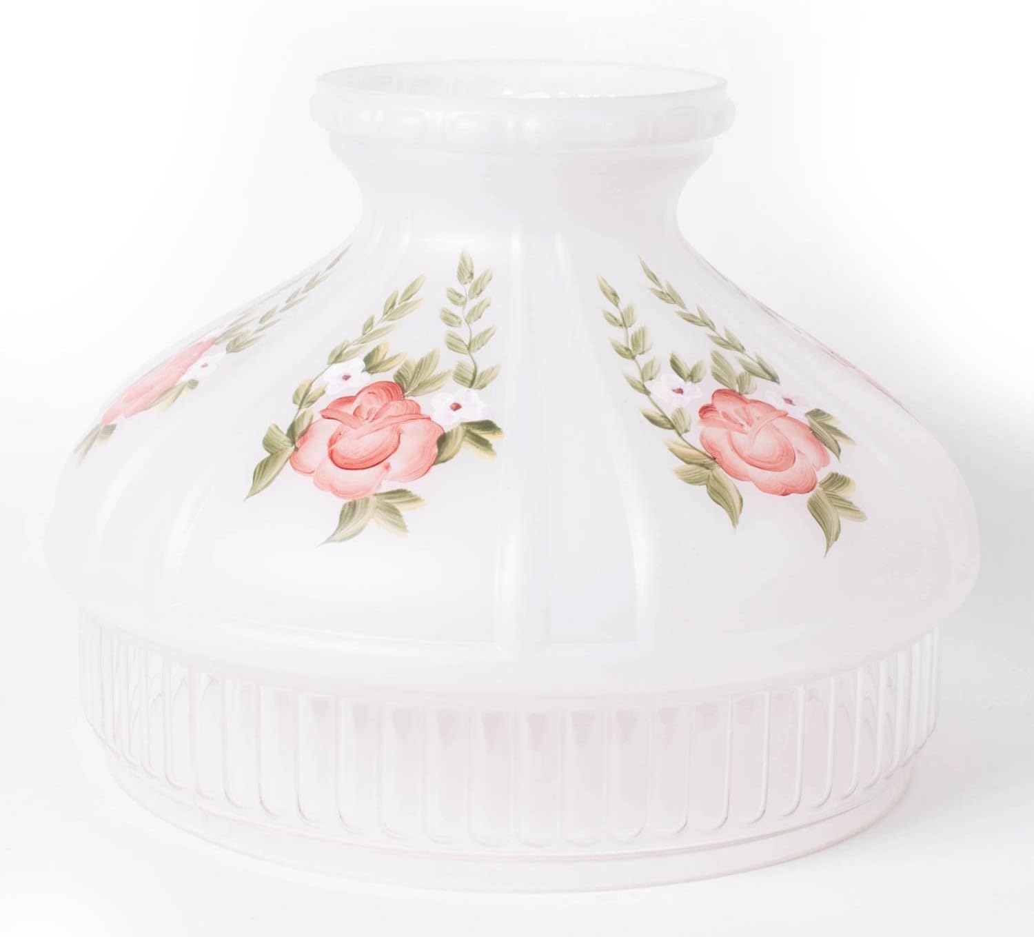 AladdinOil Lamp Shade Red Roses, Model 12 Design N602, 10 inch Base Fitter