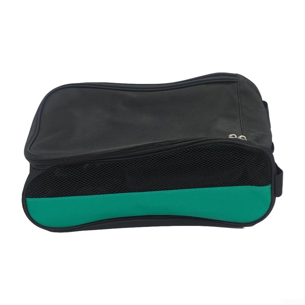Borsa per scarpe da golf impermeabile facile da pulire e leggera in tessuto Oxford, Verde