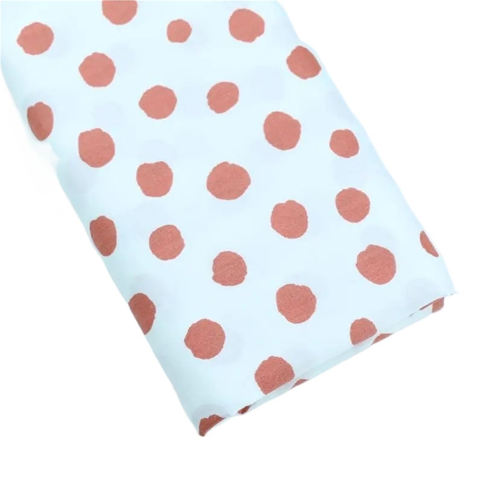 HKSDKABOP Polka Dot Pure Cotton Fabric 160x50cm Printed Twill Woven Patchwork Sewing Cloth(Color1)