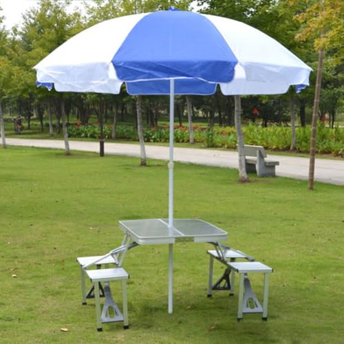 Soporte sombrilla de hierro blanco triangular que soluciona las caídas en la playa 6