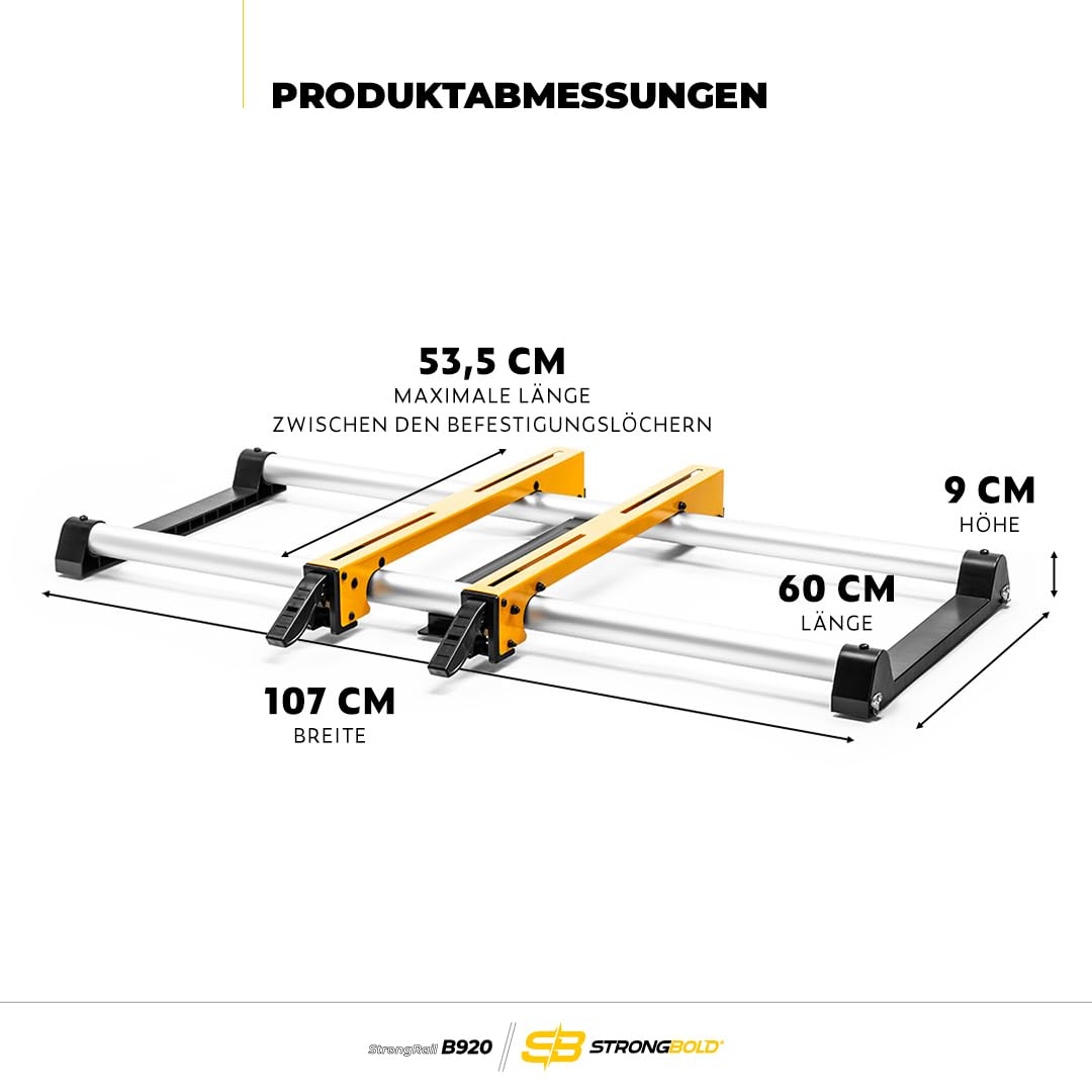 StrongBench B910 + StrongRail B920 Tavolo da officina multifunzione Banco da lavoro regolabile in altezza con piattaforma di lavoro regolabile in altezza Banco da lavoro pieghevole