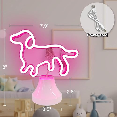 Miniatura 7 de Letrero de neón para decoración de habitación, luz de mesa de espejo de neón, funciona con USB y pilas, bonita luz de neón para dormitorio, oficina,