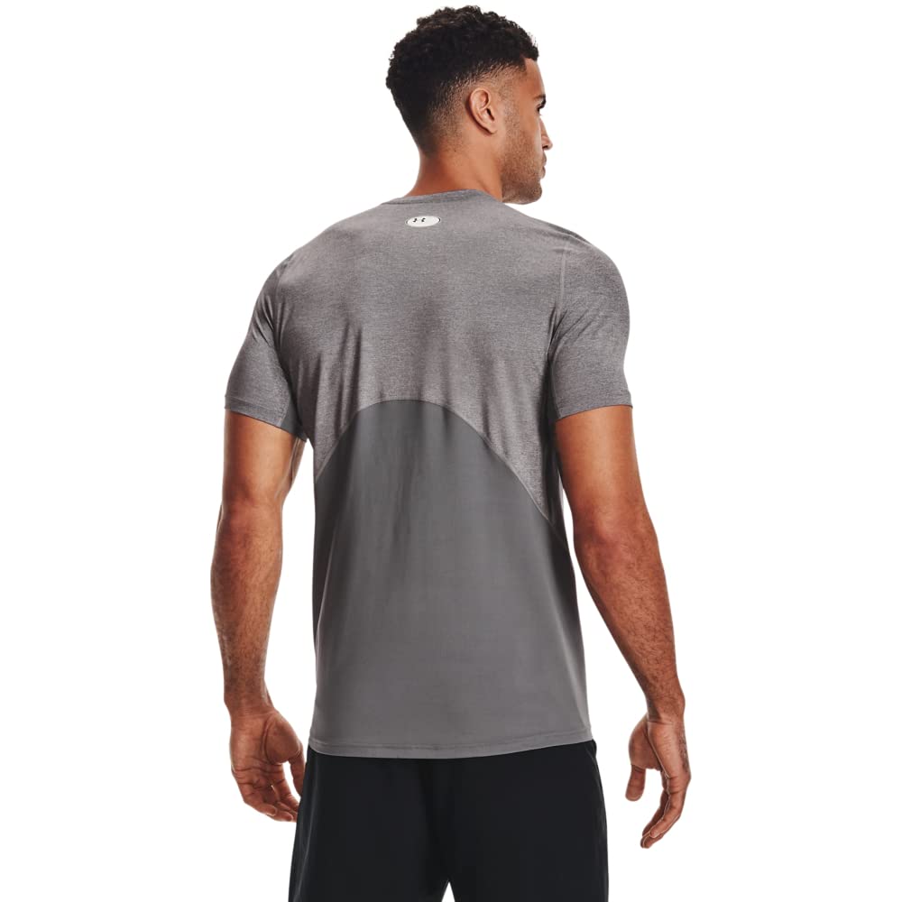 Under Armour Hombre Camiseta Ajustada De Manga Corta Heatgear, White