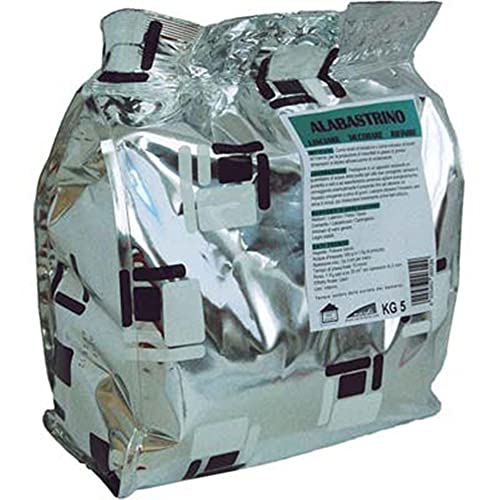 GESSO ALABASTRINO IN POLVERE 5 KG BRIKO LINE PER MANUFATTI IN GESSO,CORNICI,ROSONI,STAMPI