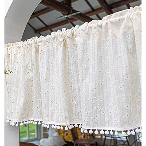 Cortinas de café hechas a mano modernas para ventanas cortas de hogar 4