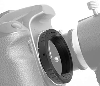 Pomya Telescope Connecter Ring for Camera, Durable Aluminum Alloy M48*0.75 Mount Adapter Ring Telescope Eyepiece Lens for Nikon/Camera(M48-AI)
