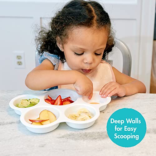 The First Years Senseables Tasty Choices Divided Toddler Plate – Colorful Toddler Plates – Microwave And Dishwasher Safe Baby Plates – 12 Months And Up #TOP2