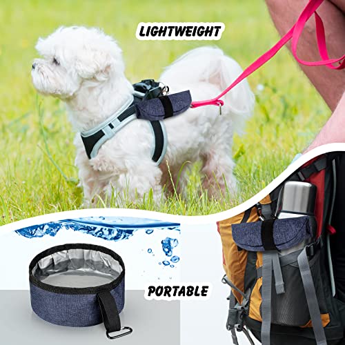 2 Pack Portable Dog Bowls Foldable Travel Dog Dish Portable Dog Water Bowl Water And Food Bowls Pet Hiking Accessories For Small And Large Dogs (Dark Blue, 40 Oz) #TOP4