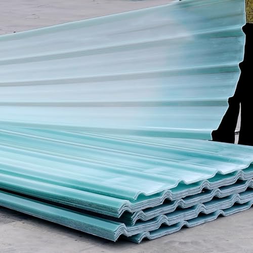 Roof Panels 1/3/5/10/13/17 Pcs Roofing Tiles,Corrugated Roofing Sheets Greenhouse Panels,Anti-Uv Rainproof Sunshine Sheet Building Roof Cladding,for Patio Outdoor Garden (35x24in,1 Pcs)