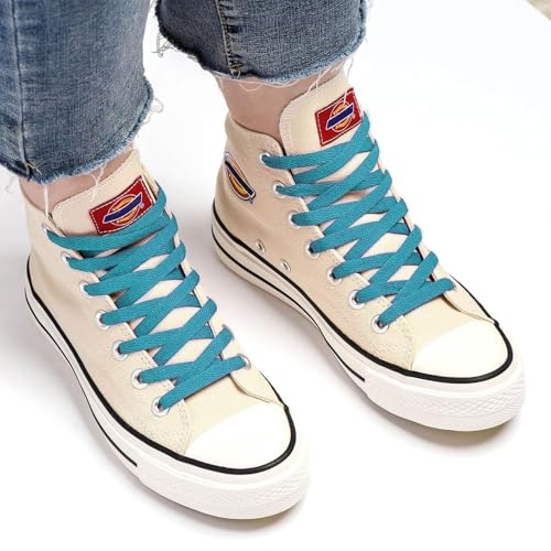 Image of Stepace [2 Pairs Flat Shoe Laces for Sneakers 30 inch-72 inch Length 26 Color Shoelaces