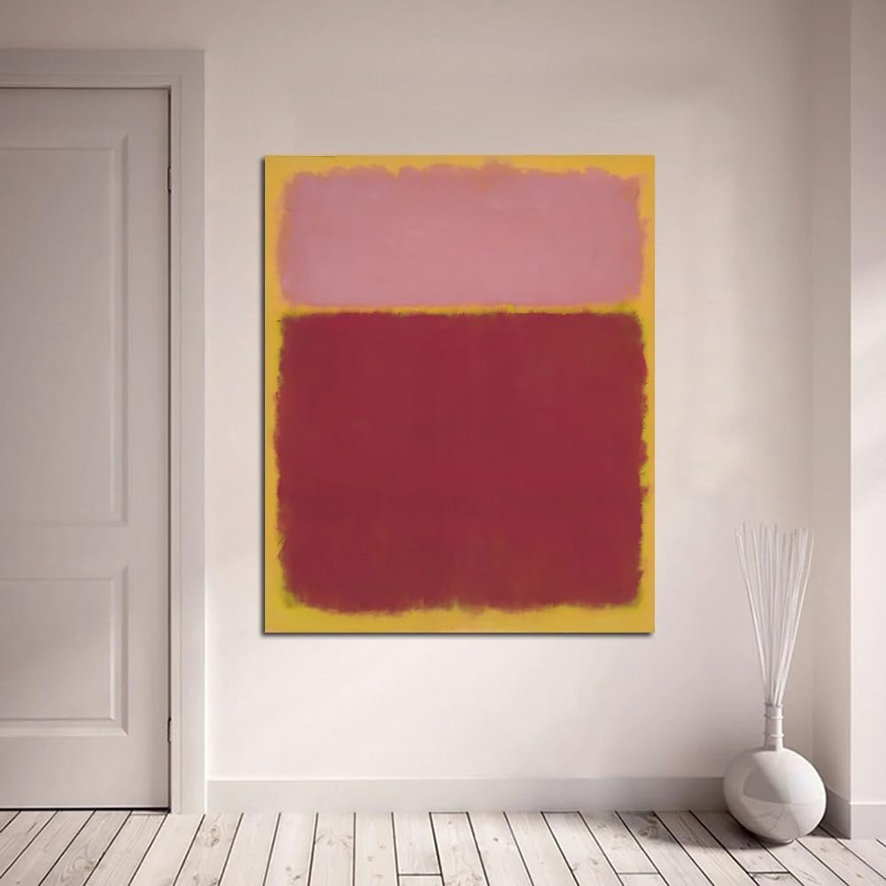 LTjiajuypd Mark Rothko Classical Canvas Oil Painting Wall Art Picture Home Living Room Modern For Bedroom Office Interior Decoration(70x100CM/Frameless)