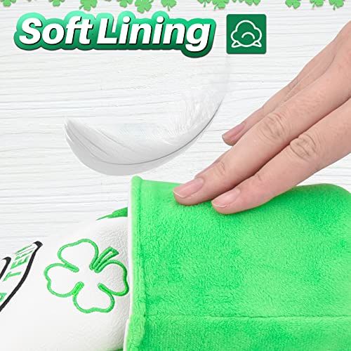 Golf Head Covers Hybrid Headcover For Woods Hybrids Rescue Utility Ut With Interchangeable Number Tag (Lucky Clover) #TOP3