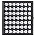 DisplayGifts 49 Golf Ball Display Cabinet Stand Storage Wall Mounted 7 Shelves Display Case Shadow Box with Lockable Door, Great Gift (49 Ball Holder, Black Finish)
